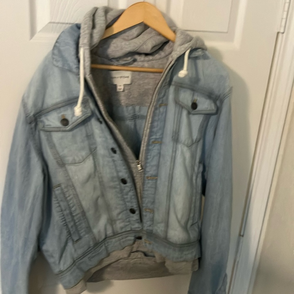 Men’s Sunstone, XL light blue denim hoodie
